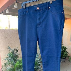 Dark Blue High Rise Skinny Jeans